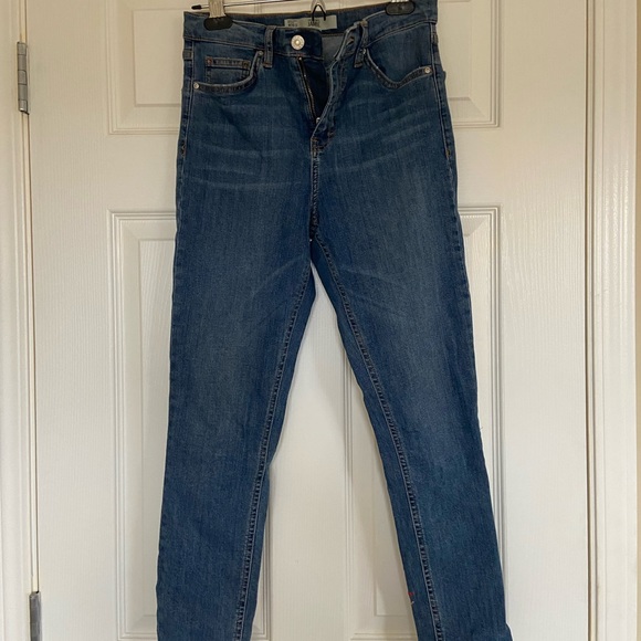 Topshop Jamie Embroidered Cropped Jeans - Picture 3 of 3